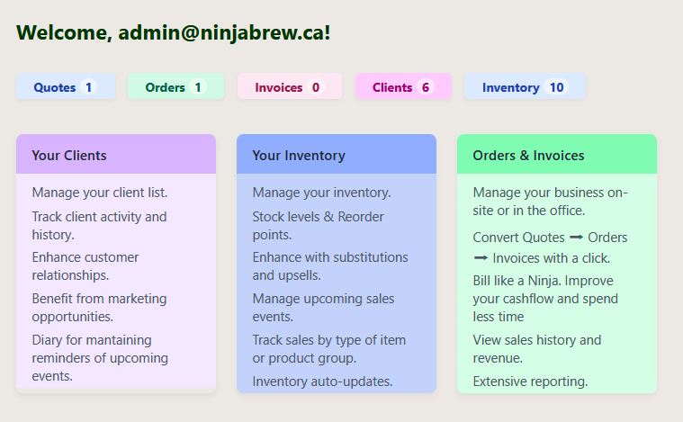 Orders Dashboard Screenshot